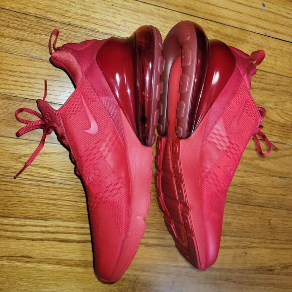 Nike Air Max 270 Triple Red Running Shoes University Red Mens Size 14 Sneaker main image 4
